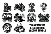 Thanksgiving & Fall Vector Bundle, a Seasonal Illustration by balal (Thumbnail 1 of 11)