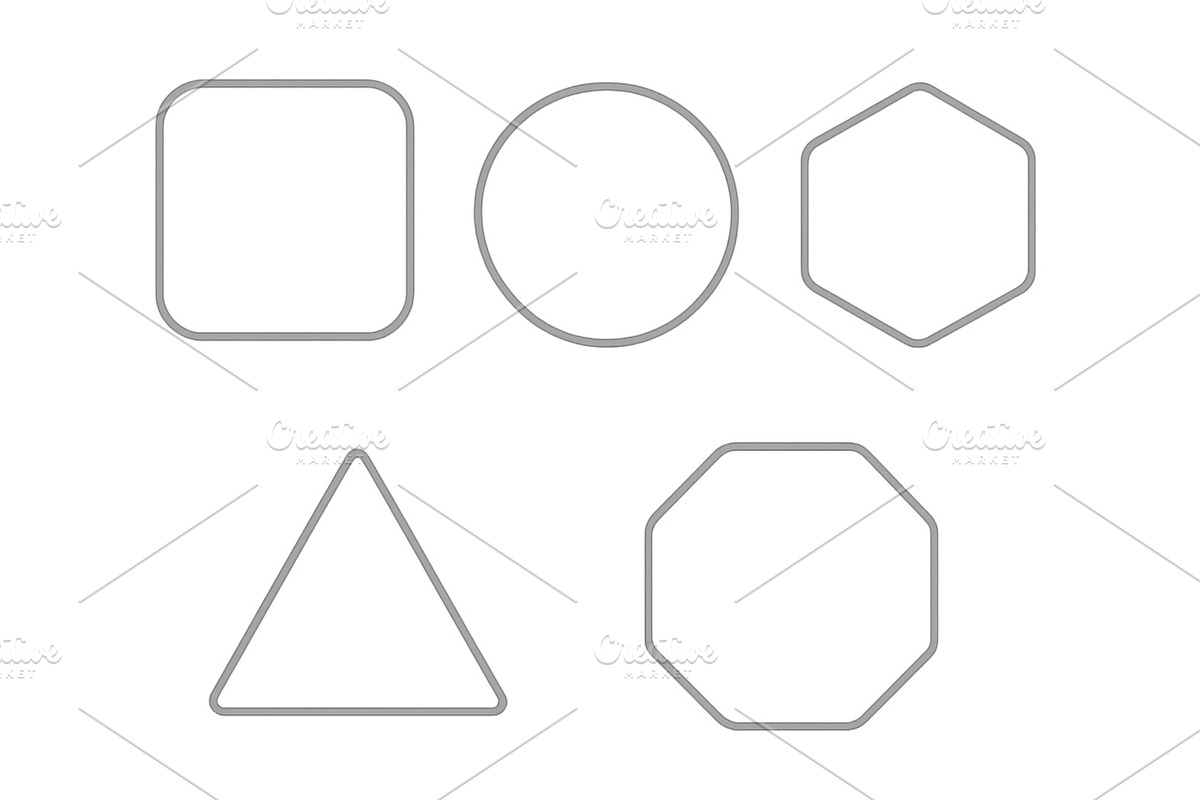 Various geometric shapes including, an Illustration by ZinetroN