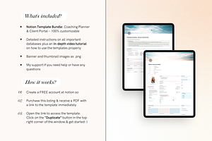 Notion Template Coaching Planner