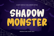 SHADOW MONSTER - Halloween Font, a Handwritten Font by Mozatype (Thumbnail 1 of 10)