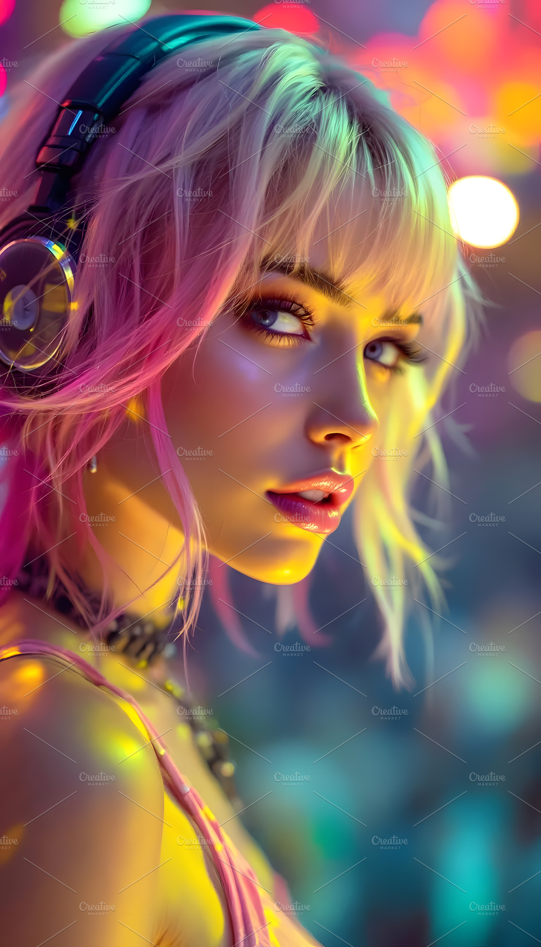 Young Woman with Pink Hair, a Beauty & Fashion Photo by Stock Shape