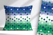 Diamond on Blue White and Green, a Pattern Graphic by Sharon Schwalbe (Thumbnail 3 of 7)