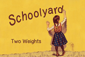 Schoolyard, a Sans Serif Font by Blue Line Design