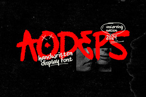 Aodeps - Display Font