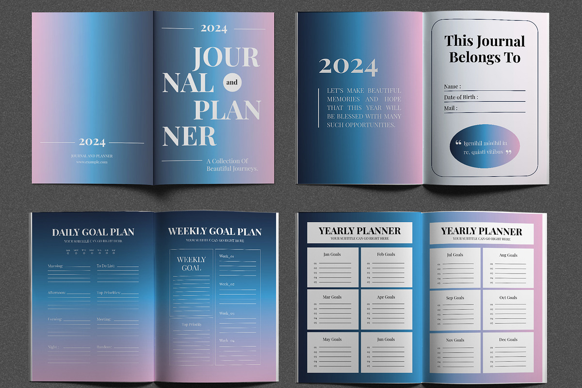 Journal Planner Template