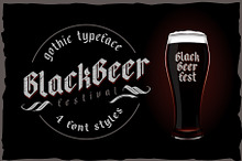 Blackbeer - strong gothic typeface