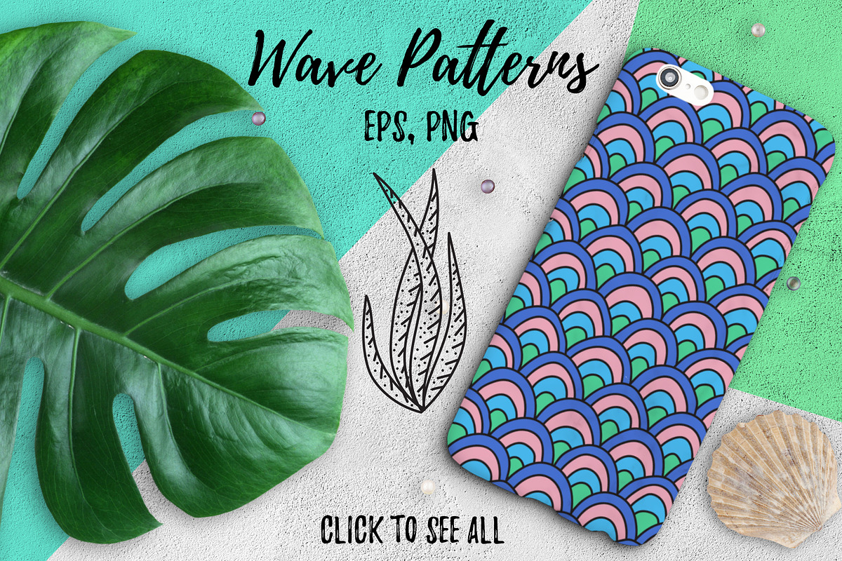 Marine Life, a Pattern Graphic by Pippi Draws (Photo 3 of 9)
