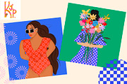 Pattern brushes for Procreate, a Brush Add-On by KJP Designs (Thumbnail 13 of 14)