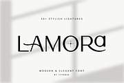 Lamora – Luxury & Modern Logo Font, a Sans Serif Font by Typebae (Thumbnail 1 of 12)