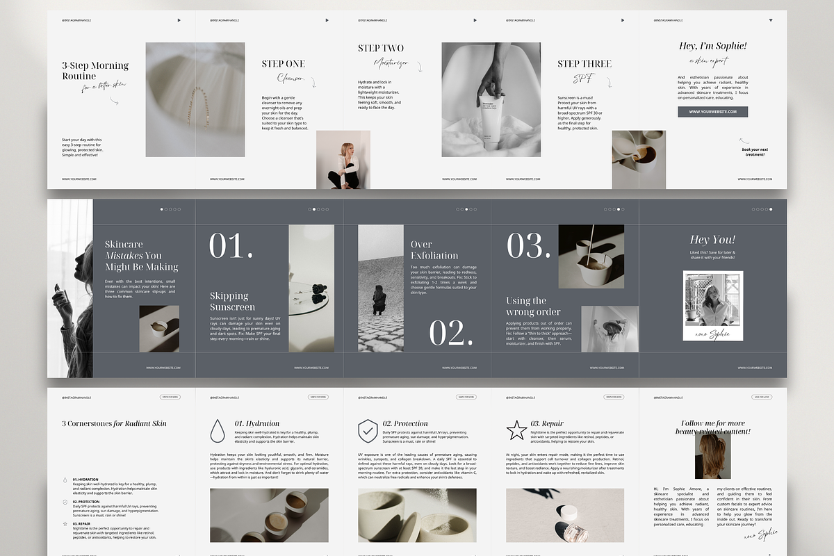 160+ Skincare Canva Templates, a Social Media Template by createwithsarina (Photo 13 of 16)
