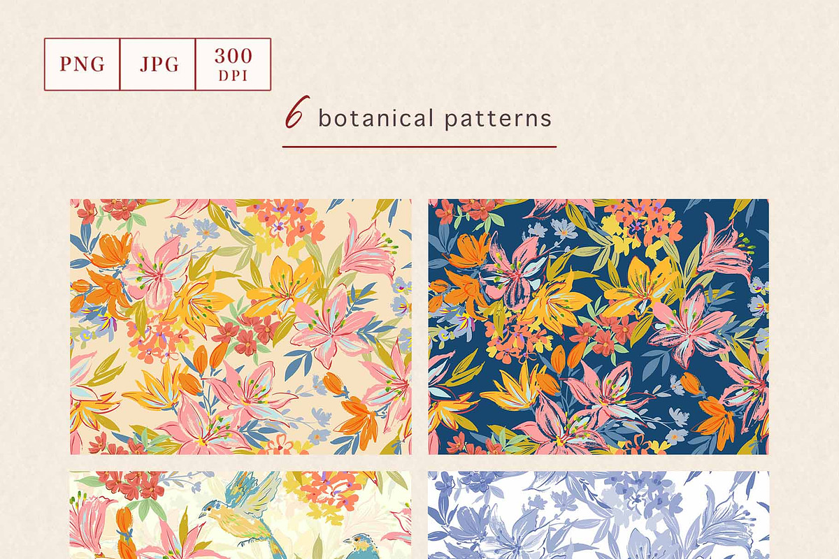 Wild Lily Garden Botanical Set, a Pattern Graphic by Sawango Designs (Photo 5 of 9)