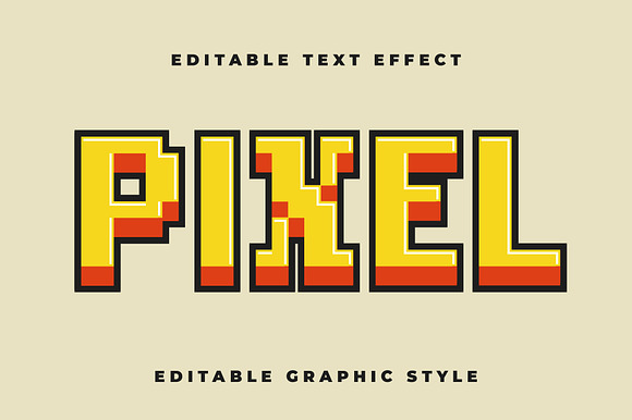 Retro Arcade Pixel Text Effect preview 4