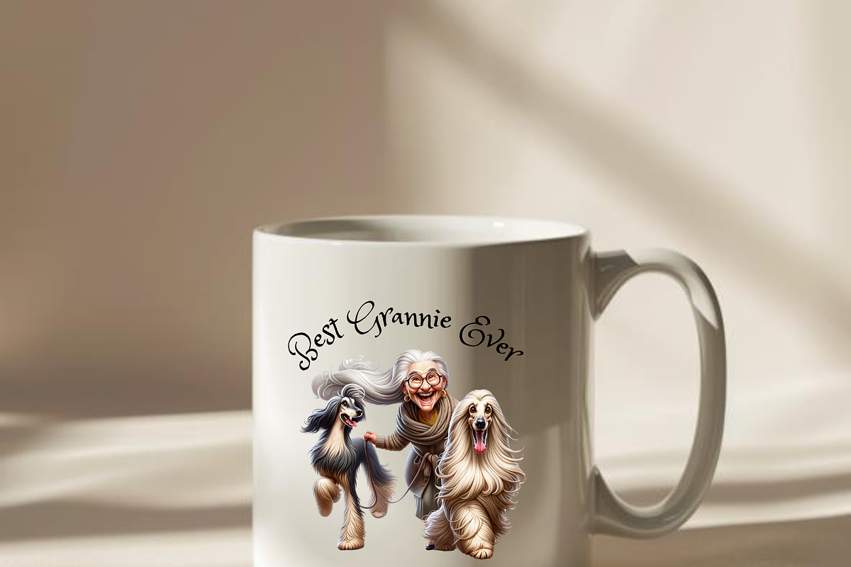 GRANNIES AND DOGS CLIPART PACK, a Person Illustration by Daring Digies (Photo 5 of 5)