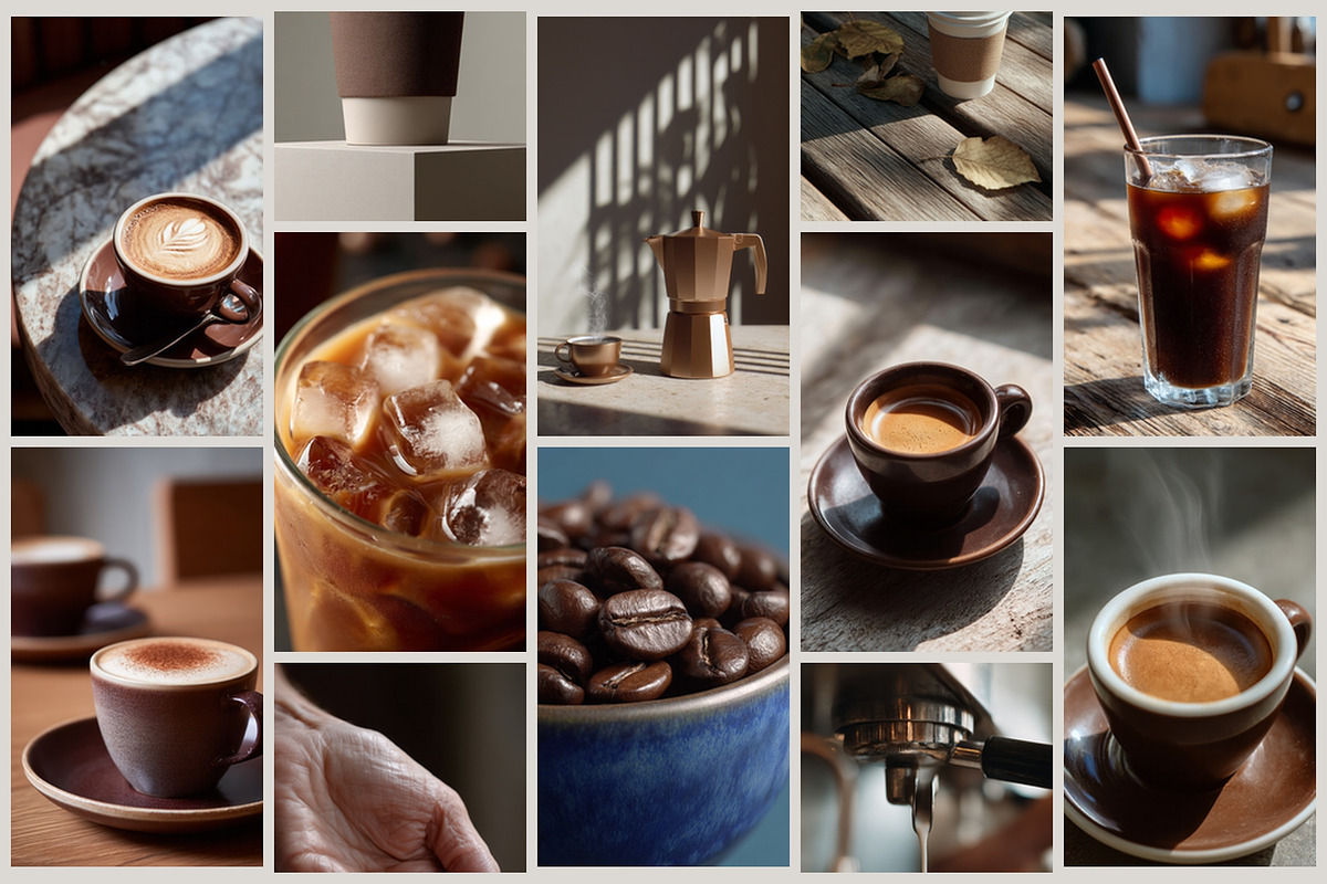 Coffee Aesthetic Background Set, a Food & Drink Photo by AI Petr Creative Agency (Photo 3 of 7)