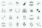 150 Hand Drawn Elements -Nature, an Animal Illustration by Michael Rayback Design (Thumbnail 4 of 22)