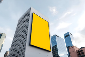 Billboard Mockup on Building, an Architecture Photo by Stock Shape