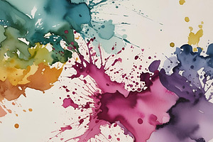 Colorful splash Abstract watercolor, an Abstract Photo by ComfortQ