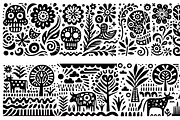 Vintage Flowers Folk Art, a Decorative Illustration by devastd (Thumbnail 6 of 28)