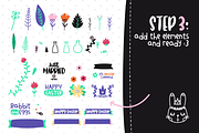 Floral-Circle shapes and elements, an Object Graphic by himoki (Thumbnail 4 of 7)