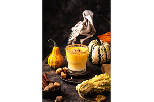 Autumn drink spicy pumpkin smoothie, a Food & Drink Photo by Yulia Furman
