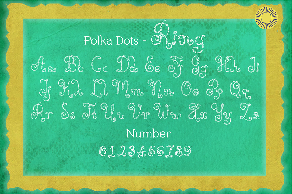 Polka Dots - Whimsical Font Bundle, a Sans Serif Font by Setara Langit CreativeStd (Photo 13 of 13)