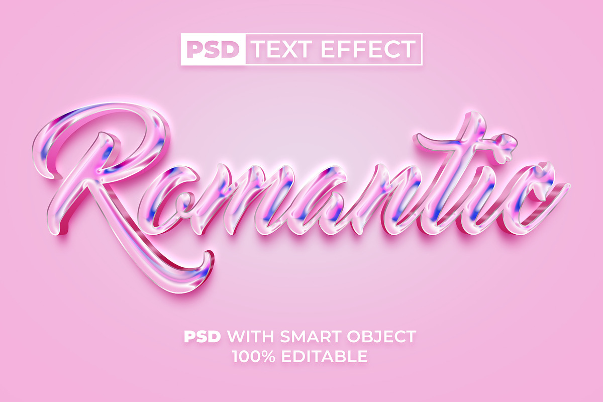 Romantic Text Effect Pink Style, a Layer Style Add-On by Mockmenot (Photo 1 of 5)