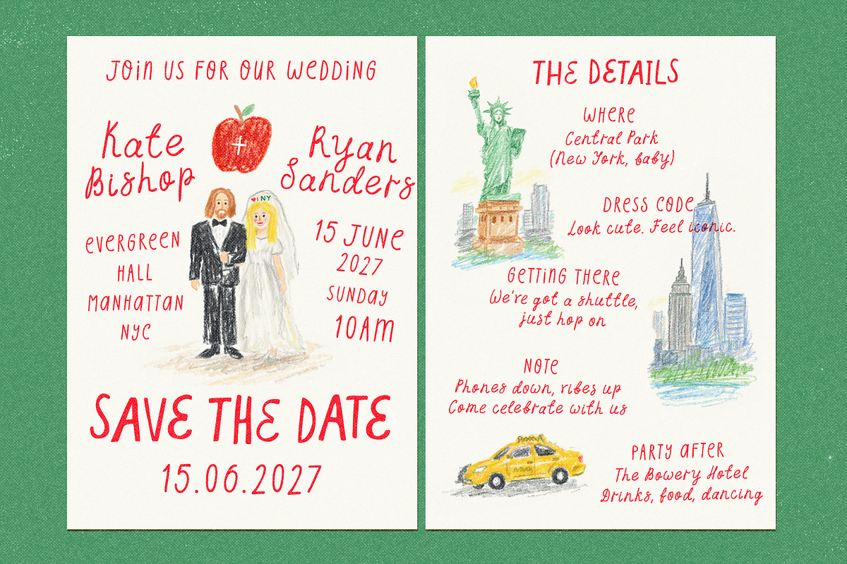 Handwritten New York Vintage Font, a Handwritten Font by Ayya Studio (Photo 6 of 15)