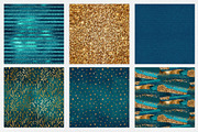 Ocean Gold Digital Paper, a Pattern Graphic by Brandi Lea Designs (Thumbnail 4 of 5)