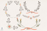Floral wreaths laurels ribbons c73, an Illustration by GrafikBoutique (Thumbnail 2 of 3)
