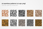 Animal Skins Seamless Patterns, a Pattern Graphic by 3Y_Design (Thumbnail 2 of 6)