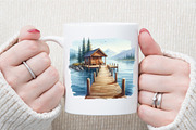 Watercolor Cozy Summer Clipart, an Illustration by Sublimation Artist (Thumbnail 5 of 6)