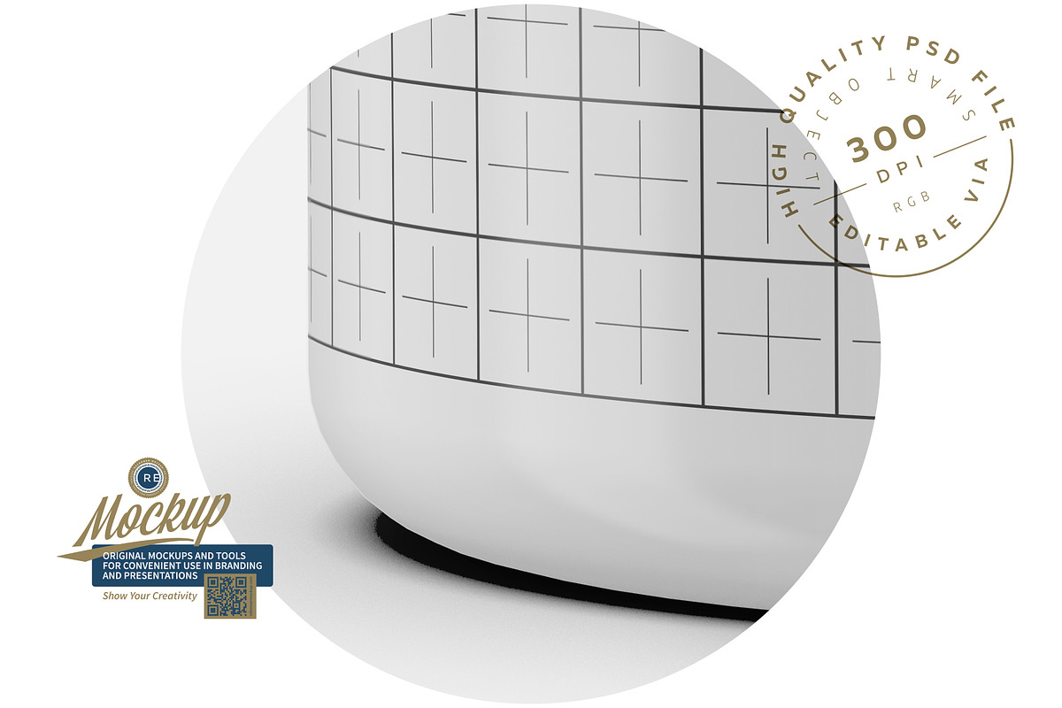 300ml Glossy Plastic Jar Mockup, a Packaging Mockup by Reformer Mockup (Photo 6 of 6)