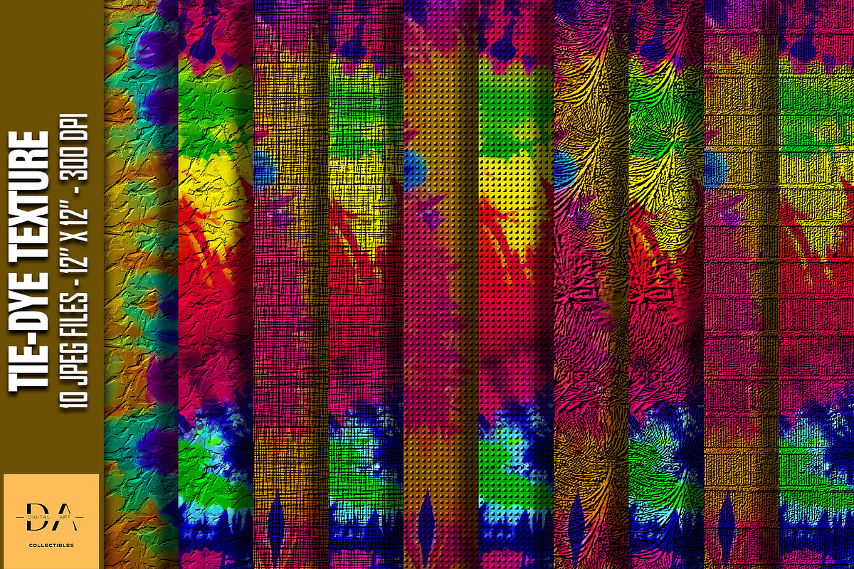 Tie-Dye Texture Digital Papers #93, a Texture Graphic by Digital Art Collectibles (Photo 1 of 5)