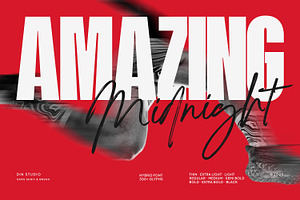 Amazing Midnight, a Sans Serif Font by din-studio.com