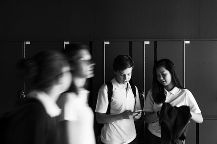 Students in school, a Photo by rawpixel