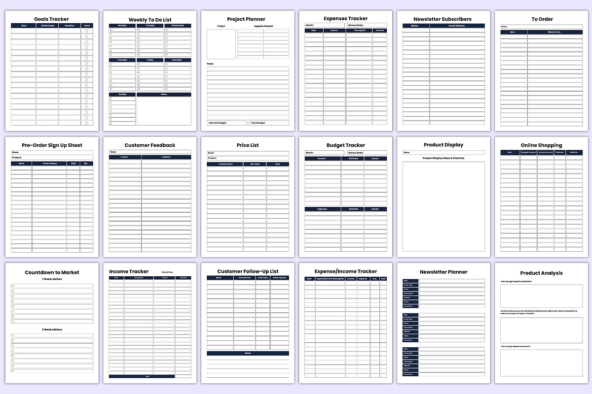 2025-26 Small Business Planner Canva, a Stationery Template by Mustafiz (Photo 5 of 6)