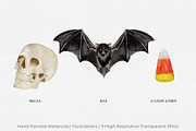 Halloween Watercolor Illustrations, an Illustration by Jeanette Pidi Design (Thumbnail 3 of 5)