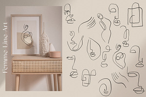 Modern Abstract Line Art & Shape Set