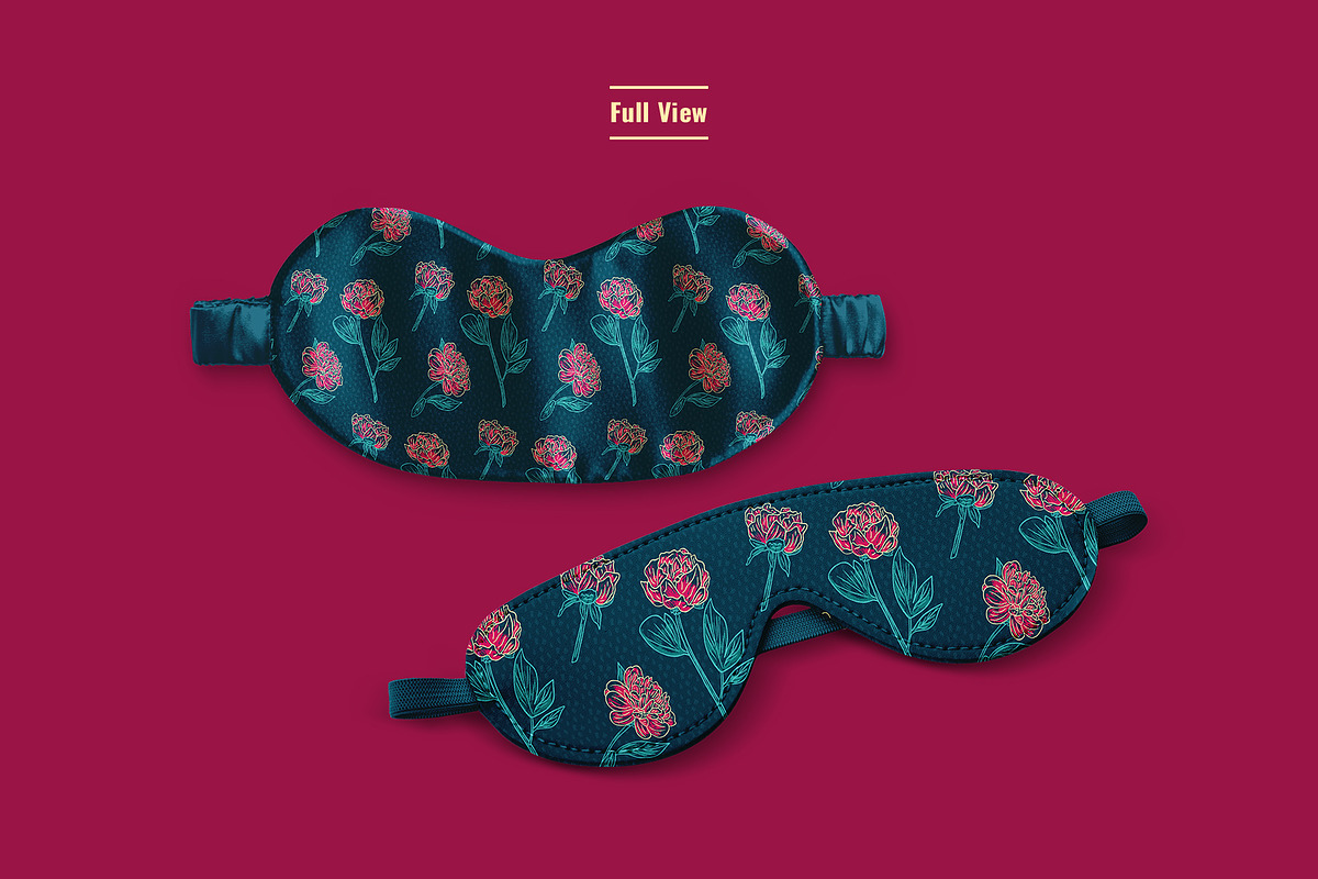 Soothing Sleeping Mask Mockup Set, an Advertising Mockup by Designertale (Photo 3 of 6)