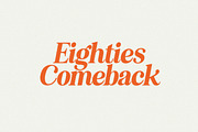 Eighties Comeback Serif (70 fonts), a Serif Font by Nicky Laatz (Thumbnail 27 of 47)