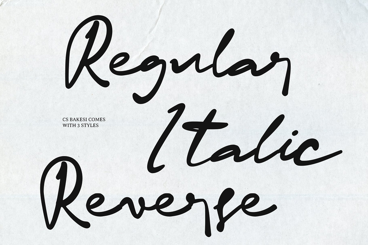 CS Bakesi - Signature Script Font, a Script Font by Craft Supply Co. (Photo 5 of 8)