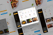 Food delivery Web App Figma file, an App Template by frameum (Thumbnail 2 of 4)