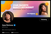 Beauty Enthusiast X Twitter Banner, a Social Media Template by FIBRINOSÄ (Thumbnail 3 of 4)