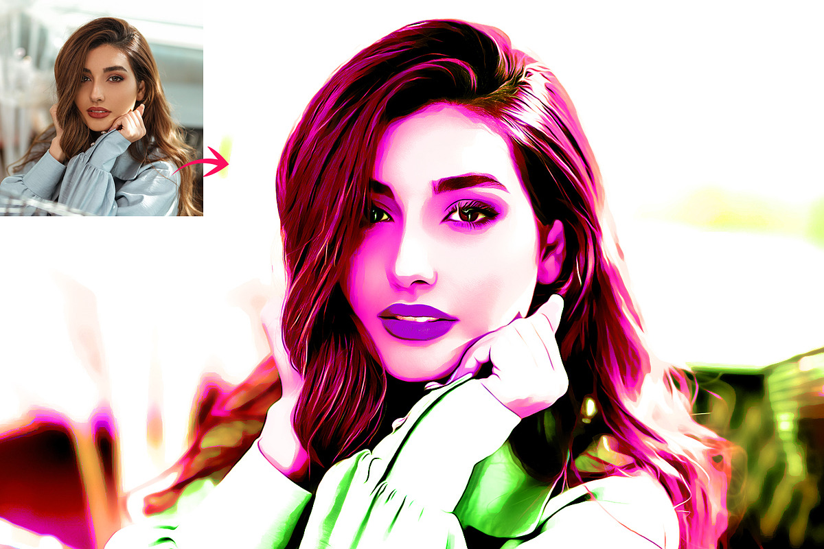 Acid Oil Paint & Cartoonize Effect, an Action Add-On by MRI STUDIO (Photo 10 of 20)