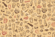 Pub Foods&Drinks | Doodle Vector, a Pattern Graphic by Red Spruce's Vector Shop (Thumbnail 8 of 11)