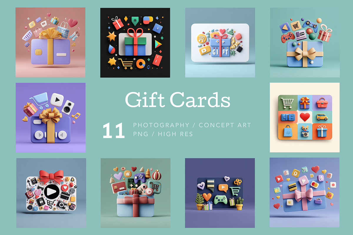 Gift Cards, a Decorative Illustration by Picturesque Stories (Photo 1 of 5)
