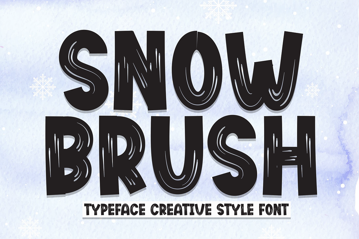 Snow Brush | Script Font, a Script Font by Scratchones (Photo 1 of 8)