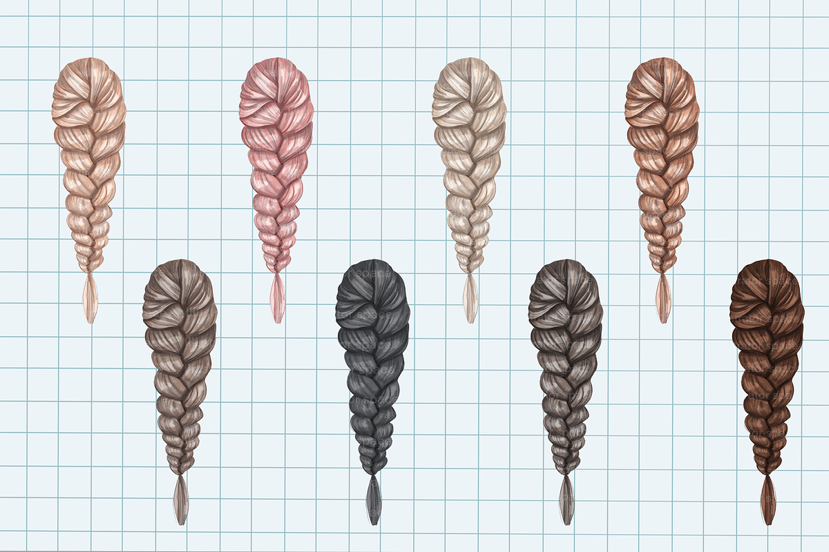 Hair clipart PNG digital download, an Illustration by Illustrator Space (Photo 2 of 8)