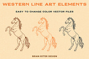 Western Line Art Elements, an Object Graphic by Brian Ritter Design (Thumbnail 5 of 8)
