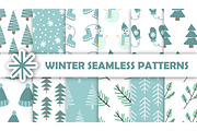 Winter and Christmas Seamless Patter, a Pattern Graphic by fancykeith (Thumbnail 1 of 4)